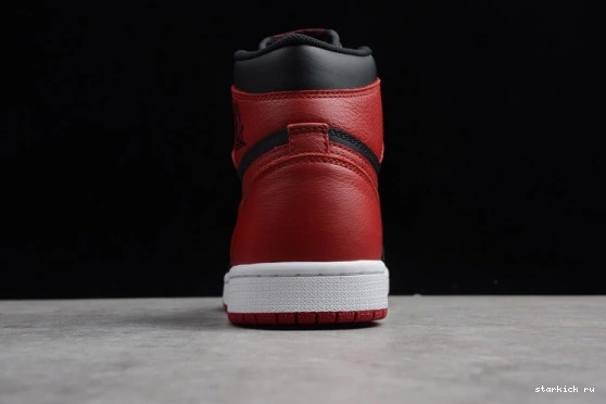 Black Air Retro Jordan High 555088-001 Bred 1 Banned 555088-001  OG Red 0130